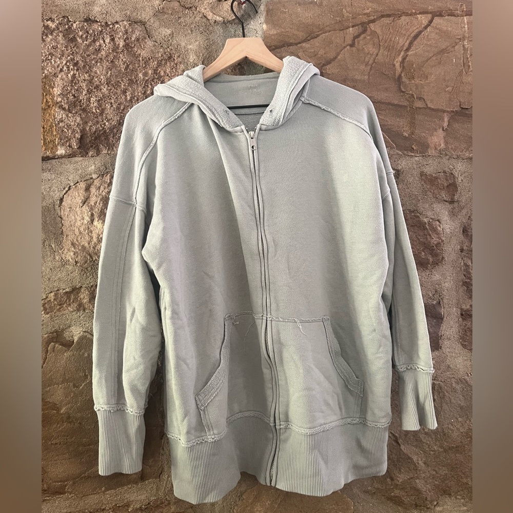 Super Soft and Comfy Sage Green Aerie Zip Up